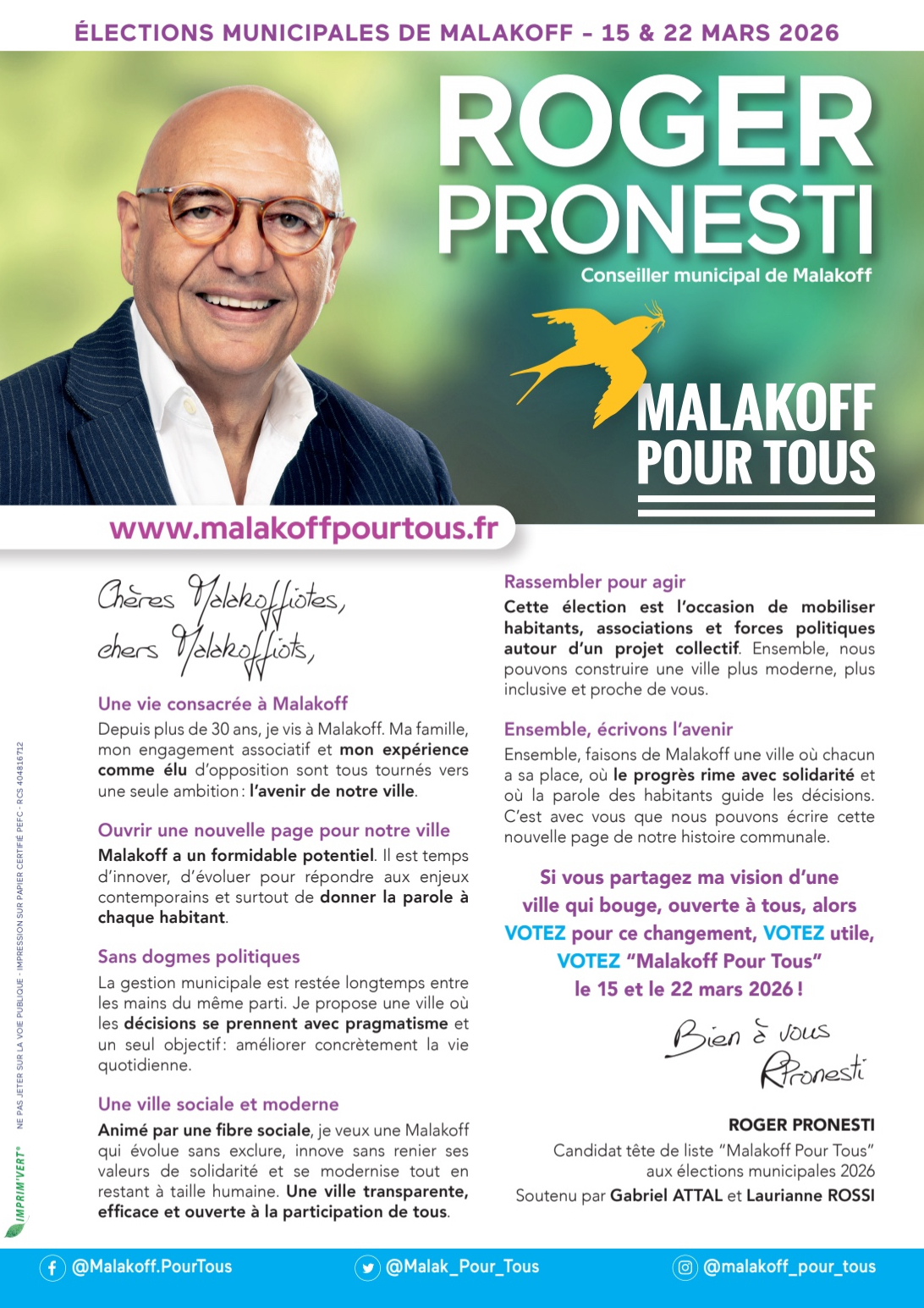 Circulaire recto Malakoff Pour Tous